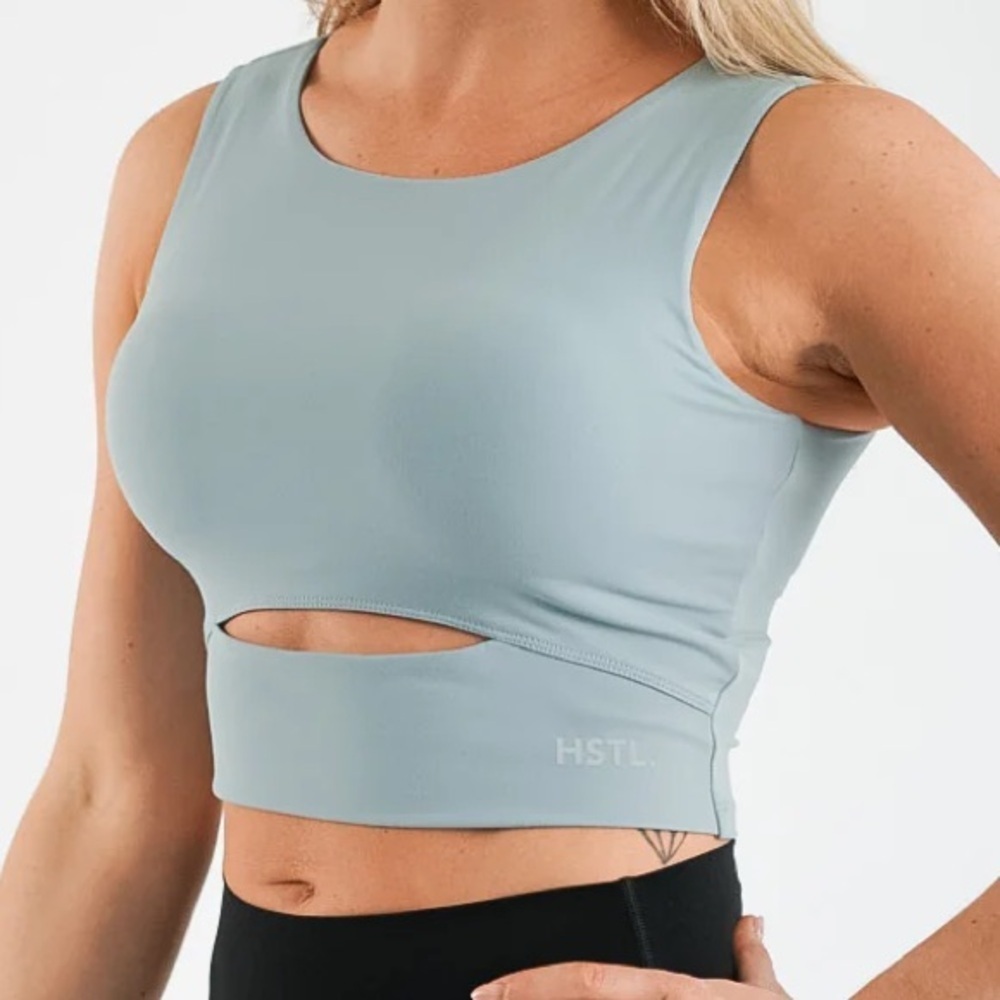 HSTL. made Sky Blue Cutout Bra Top Size XL